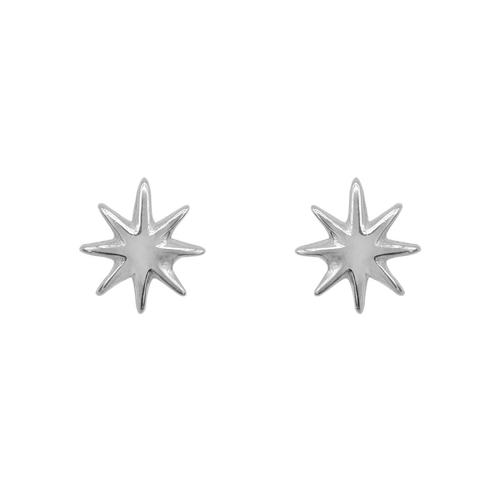 Sarky Starburst 925 Sterling Silver Stud Earrings | SilverWorks