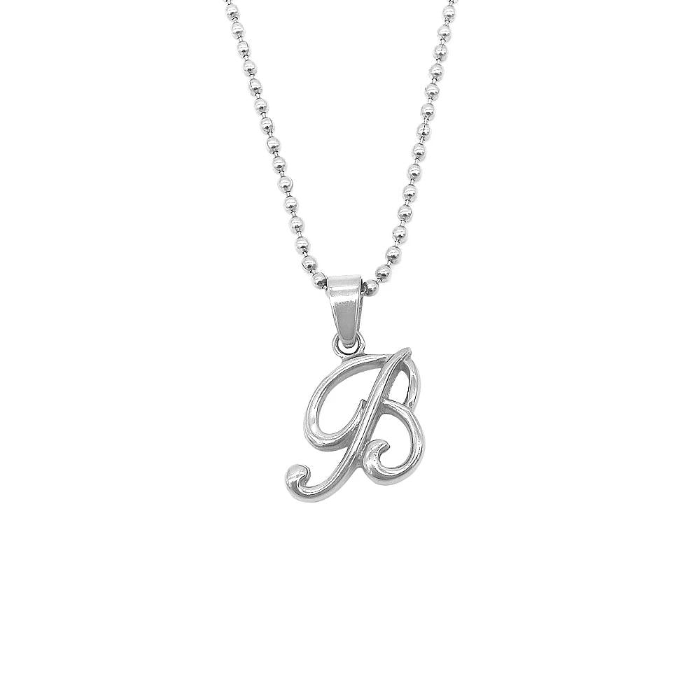 
                      
                        Letter Pendant in 24 Balls Chain Stainless Steel Hypoallergenic Necklace Philippines | Silverworks
                      
                    