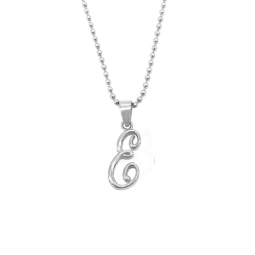 
                      
                        Letter Pendant in 24 Balls Chain Stainless Steel Hypoallergenic Necklace Philippines | Silverworks
                      
                    