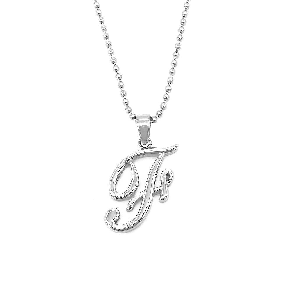 
                      
                        Letter Pendant in 24 Balls Chain Stainless Steel Hypoallergenic Necklace Philippines | Silverworks
                      
                    