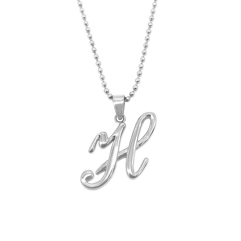 
                      
                        Letter Pendant in 24 Balls Chain Stainless Steel Hypoallergenic Necklace Philippines | Silverworks
                      
                    