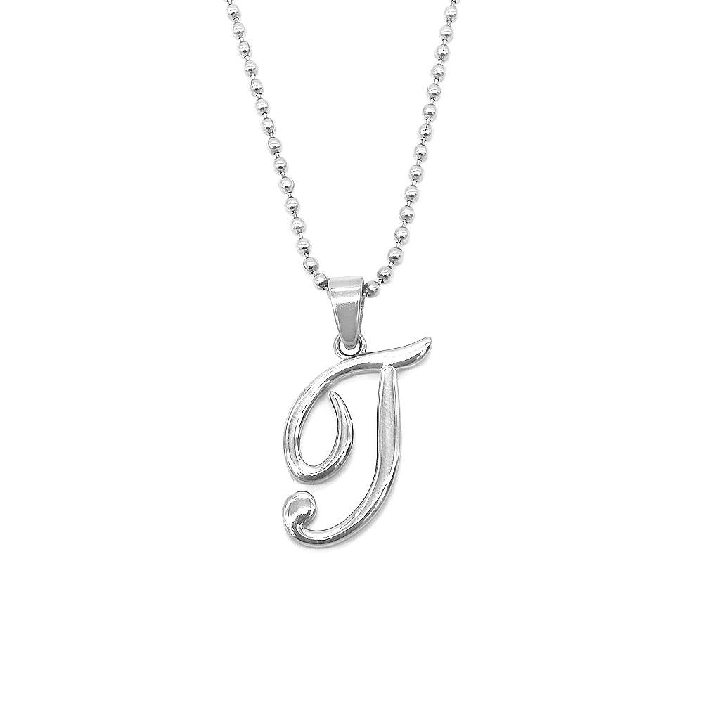 
                      
                        Letter Pendant in 24 Balls Chain Stainless Steel Hypoallergenic Necklace Philippines | Silverworks
                      
                    