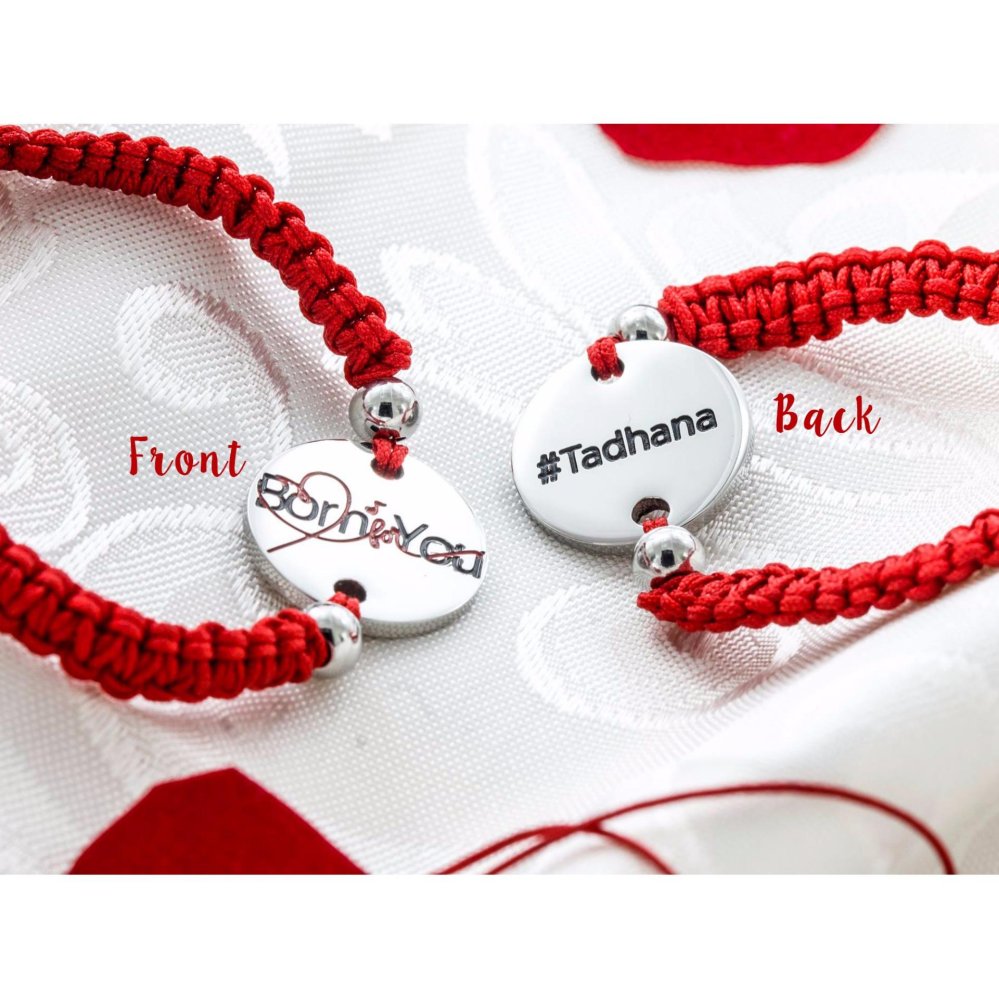 Lucilia Lucky Red String Stainless Steel Bracelet | SilverWorks