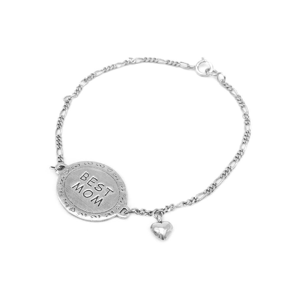 Best Mom Oval 925 Sterling Silver Bracelet Philippines | Silverworks