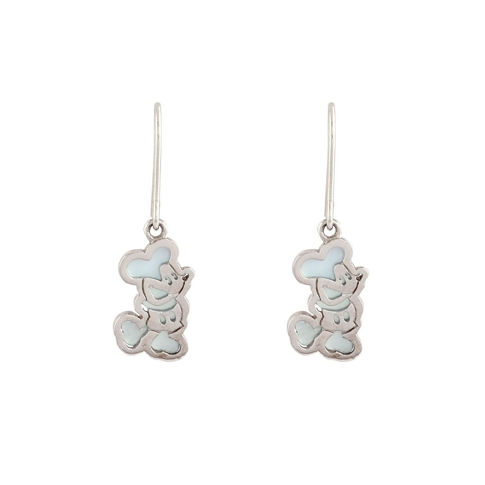 Miller Mickey Mouse 925 Sterling Silver Hook Drop Earrings | SilverWorks