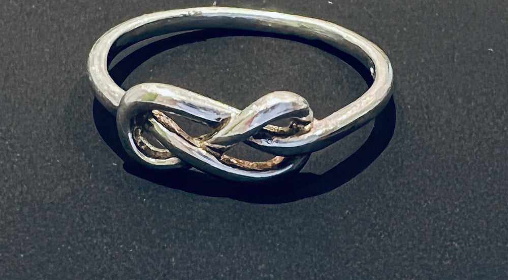 Tatum Infinity Knot 925 Sterling Silver Promise Ring | SilverWorks