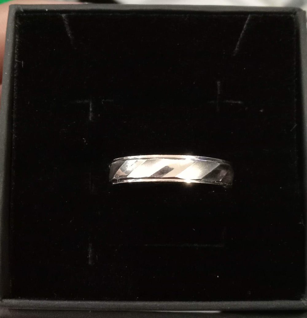 Sanblasted Band Ring (4MM) 1.3G Unisex R43249