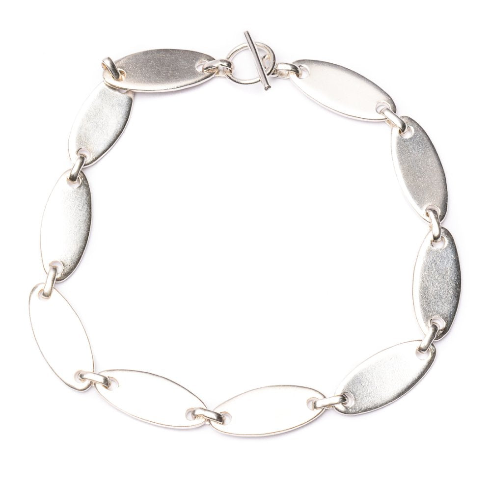 Tessa Oval Link 925 Sterling Silver Chain Bracelet | SilverWorks