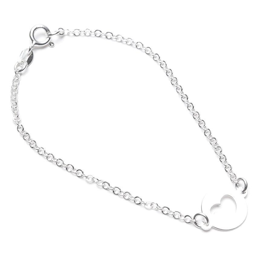 Cut-Out Heart 925 Sterling Silver Bracelet Philippines | Silverworks