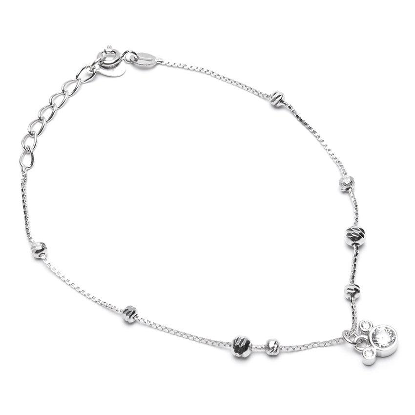  925 Sterling Silver Bracelet with Zirconia Mickey Mouse Head Philippines | Silverworks