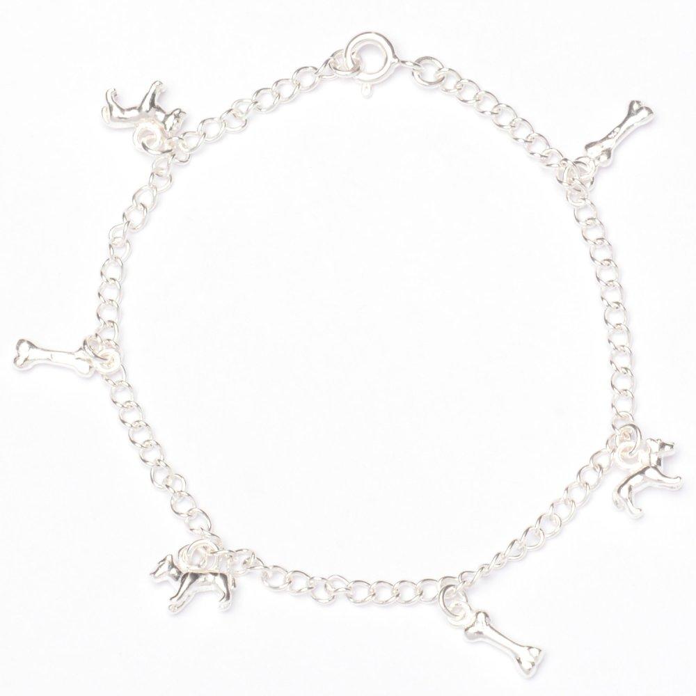 Dog and Bone 925 Sterling Silver Charm Bracelet Philippines | Silverworks