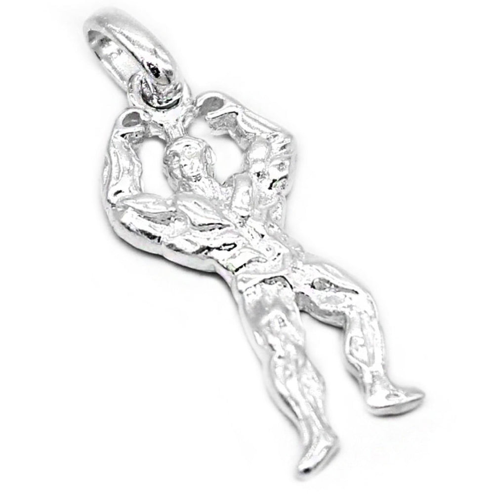 SILVERWORKS C3351 BODY BUILDER 925 Sterling Silver CHARM PENDANT Philippines | Silverworks