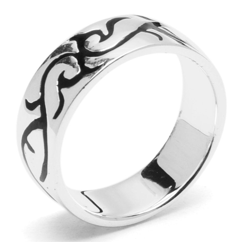 Alan Tribal 925 Sterling Silver Ring | SilverWorks