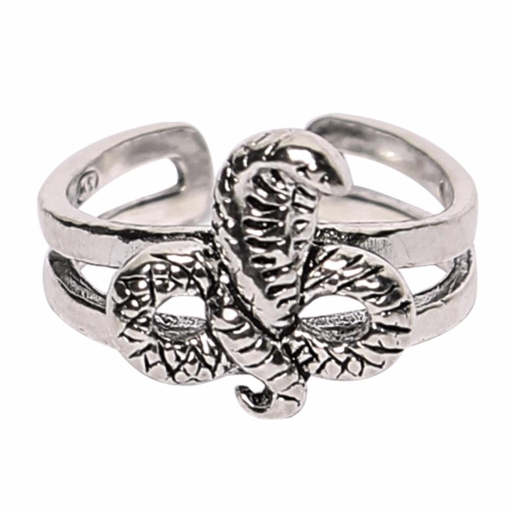 Ronnie Snake 925 Sterling Silver Adjustable Toe Ring | SilverWorks