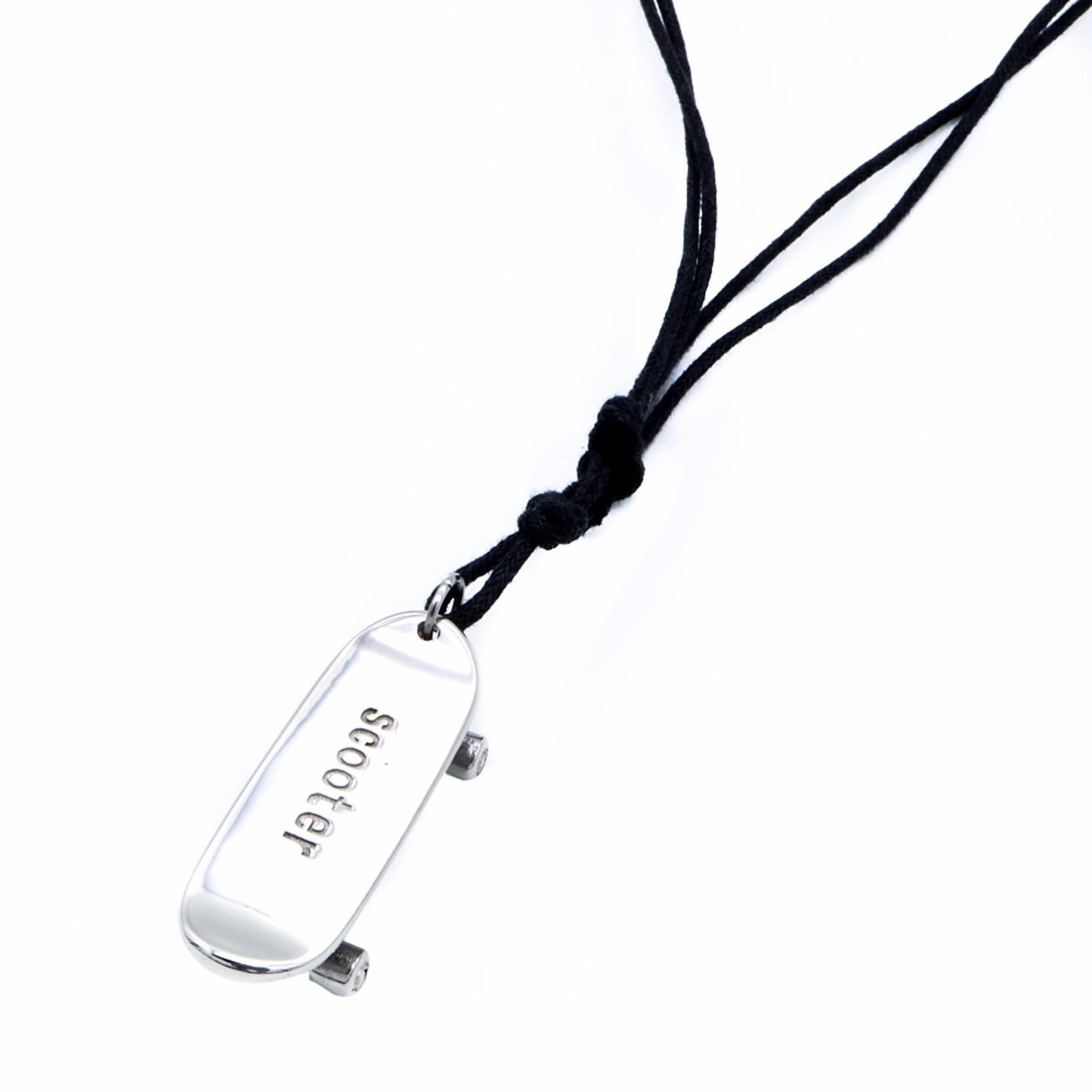 Skateboard in Waxtail Stainless Steel Hypoallergenic Necklace Philippines | Silverworks