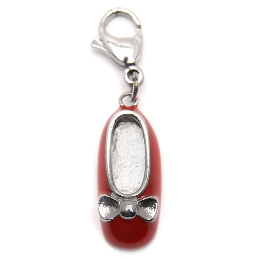 Tevita Red Shoes Stainless Steel Charm | SilverWorks