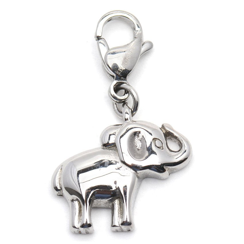 Ellie Elephant Stainless Steel Charm | SilverWorks