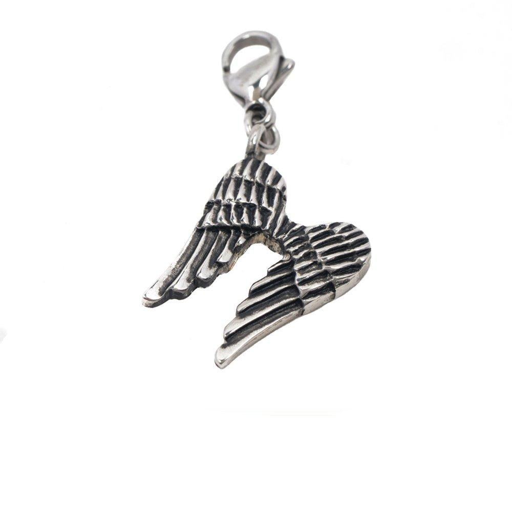 Oxidized Angel Wings Stainless Steel Hypoallergenic Charm Philippines | Silverworks