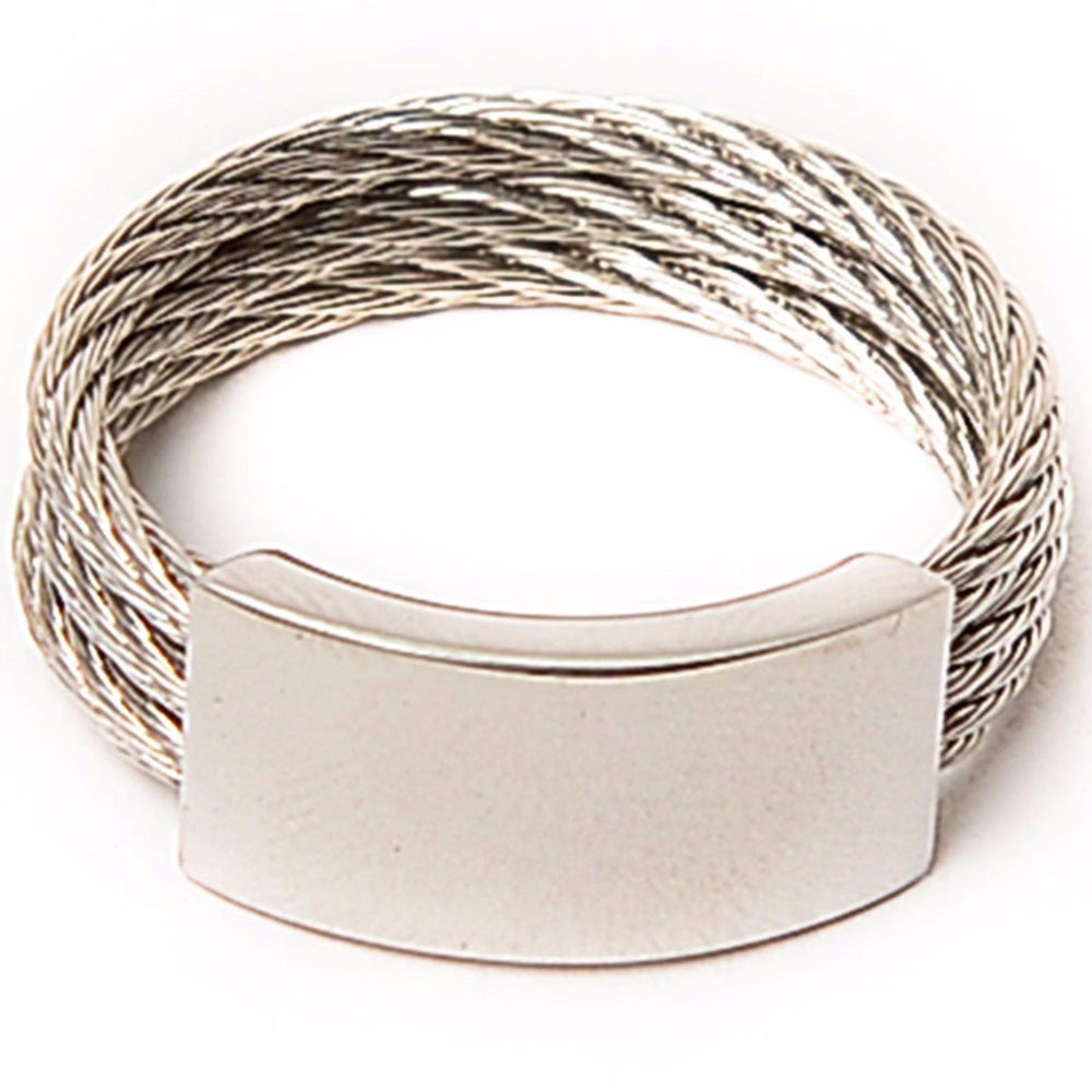 Engravable 3 Wire Ring | Silverworks