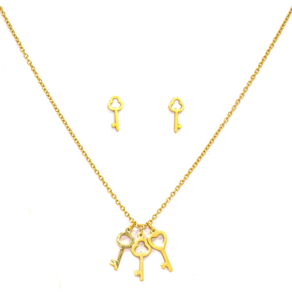 Kelly Key Stainless Steel Jewelry Set | SilverWorks 