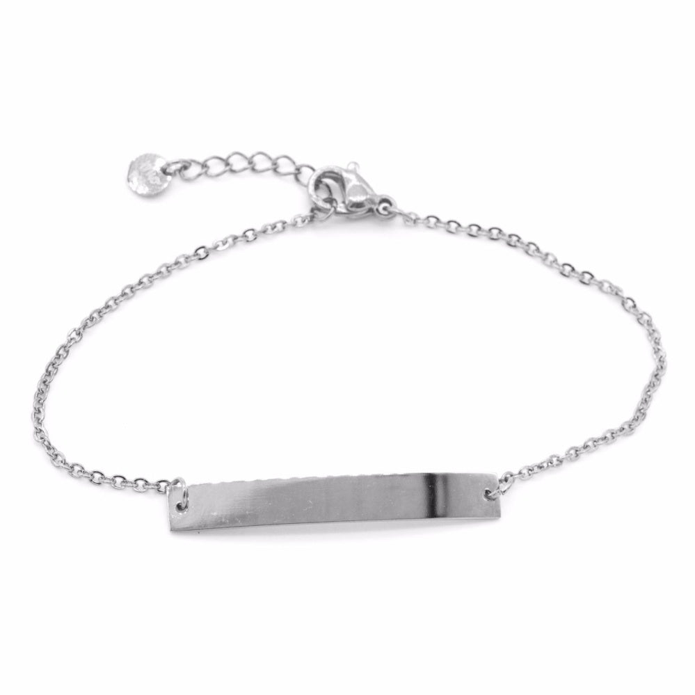 ID Tag Stainless Steel Hypoallergenic Bracelet Philippines | Silverworks