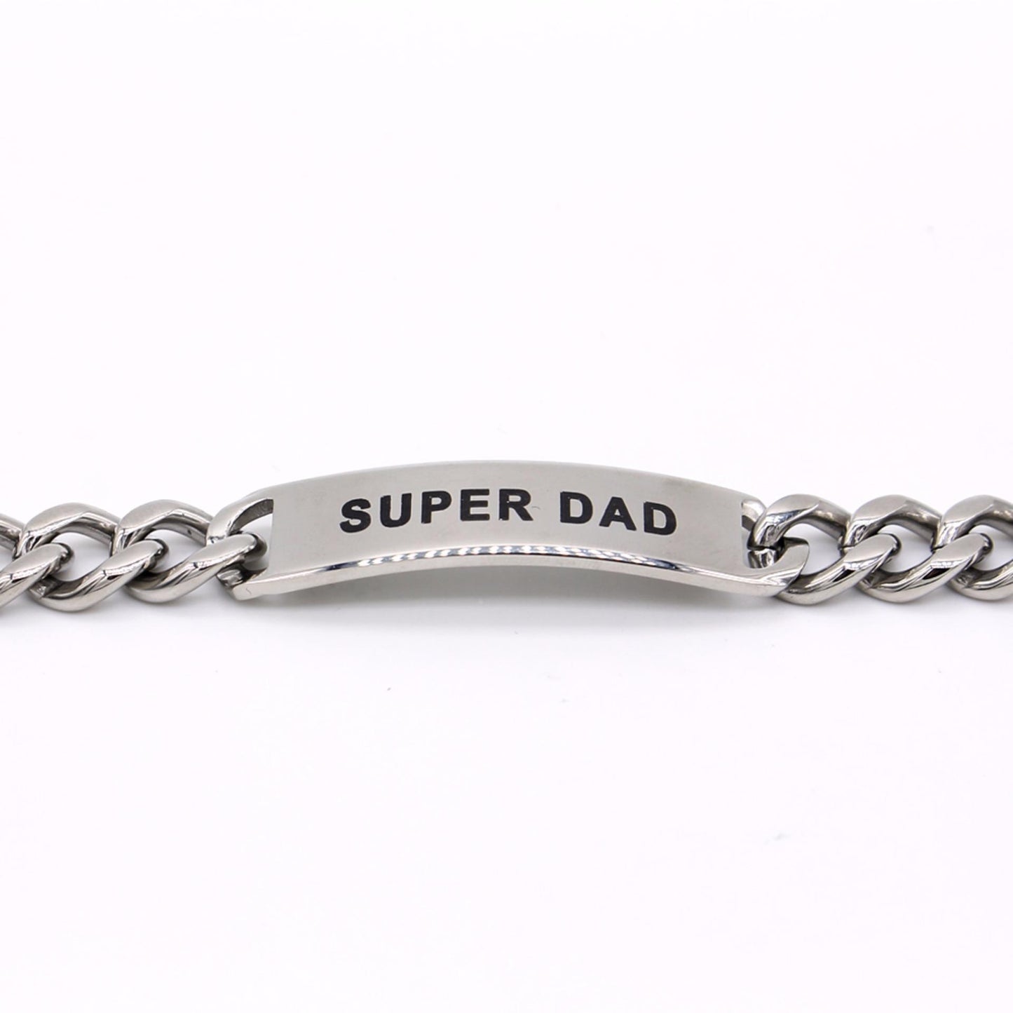 Tony "Super Dad" ID Stainless Steel Bracelet | SilverWorks