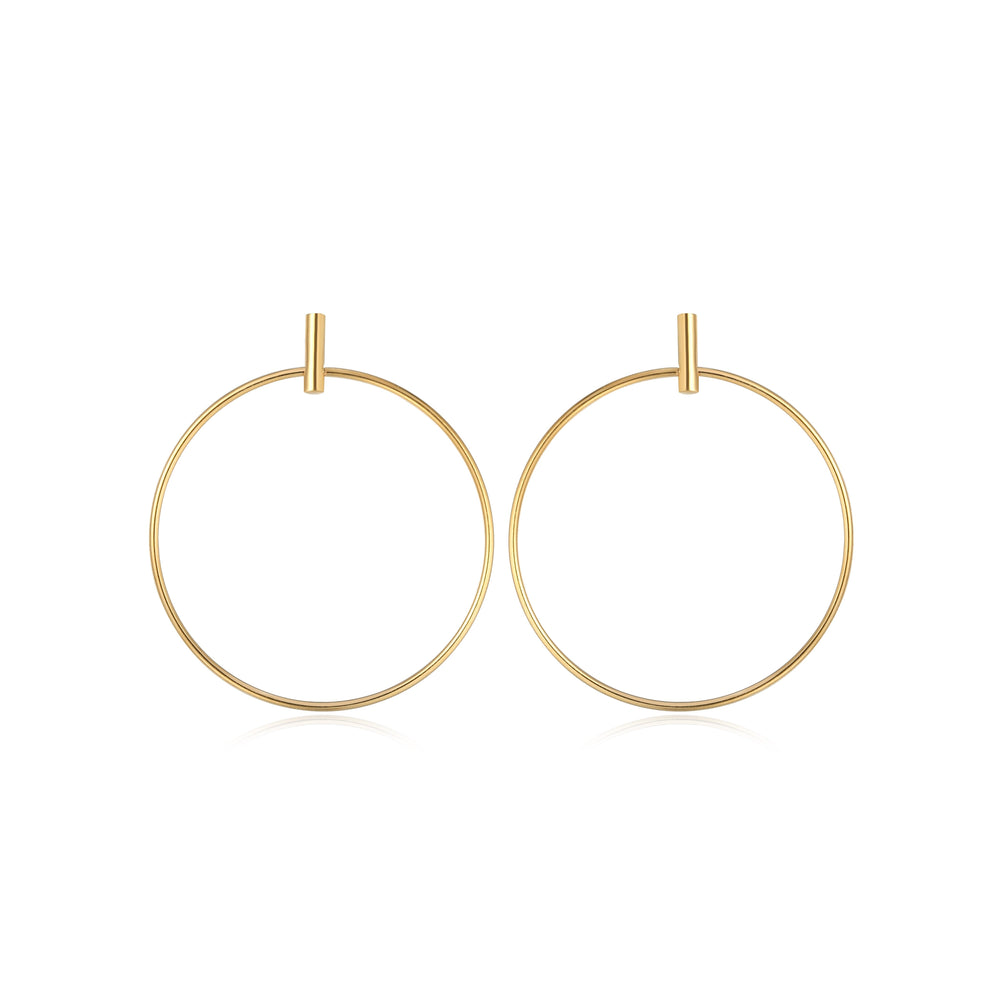 Gold Plated Misa Stainless Steel Hypoallergenic Hoop Earrings Philippines | Silverworks