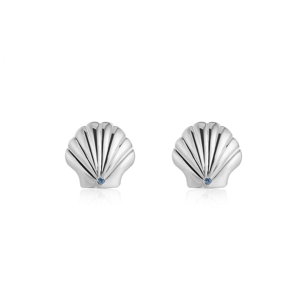 Disney® Princess Ariel Seashell 925 Sterling Silver Stud Earrings Philippines | Silverworks