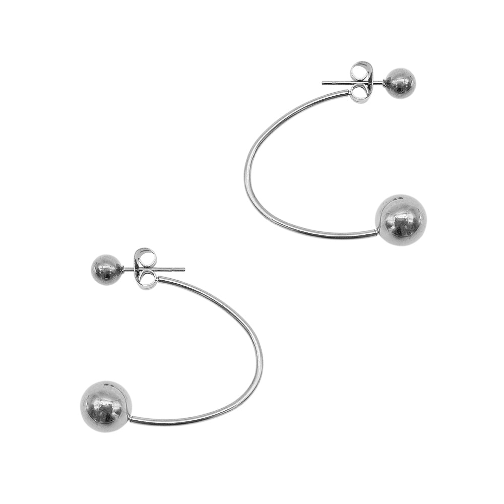 Ball Jacket Stainless Steel Hypoallergenic Earrings Philippines | Silverworks